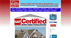Desktop Screenshot of dukesroofing.com
